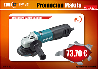 Promoción amoladora Makita